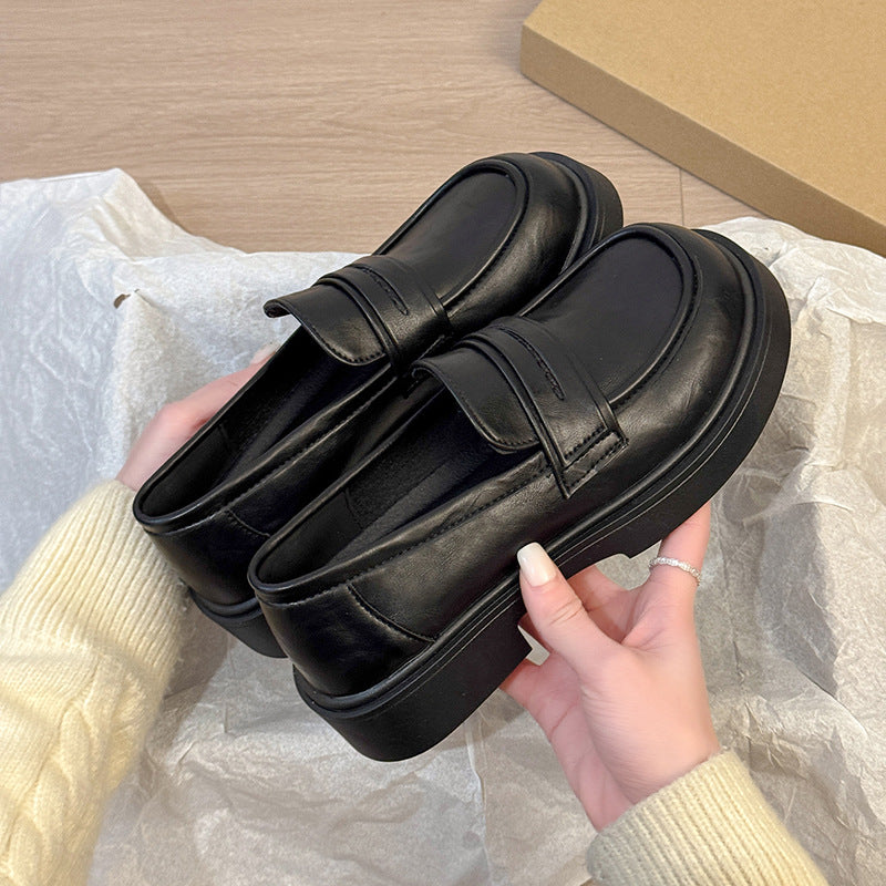 Damen Loafers Lederschuhe Elegant Komfortabel
