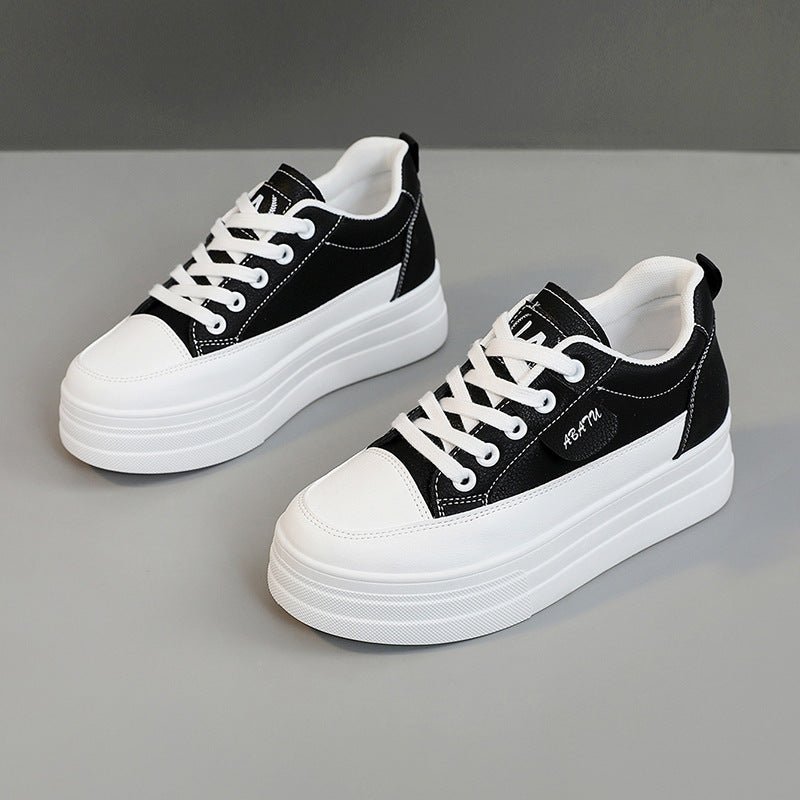 Damen Plateau Sneaker Bequem Atmungsaktiv Rutschfest