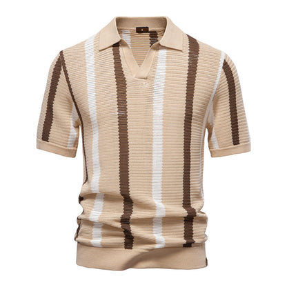 Herren Polo-Shirt Modernes Textildesign Slim Fit