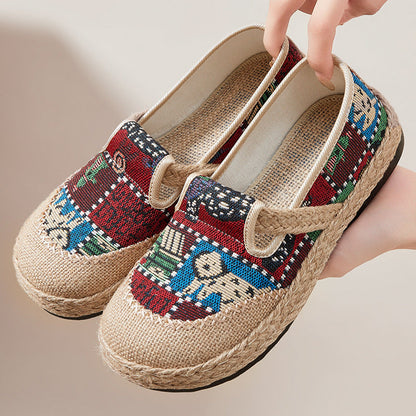 Damen Slippers Bequem Weich mit Buntem Design