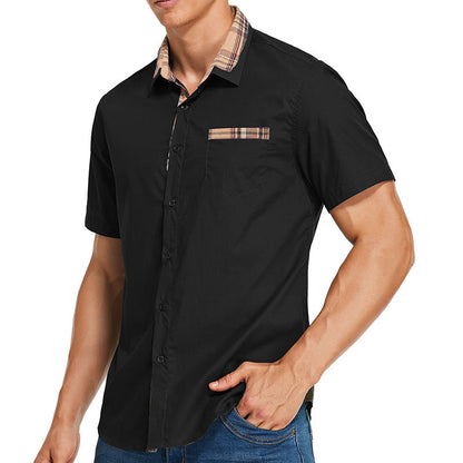 Herren Hemd Kurzarm Kariert Modern Berlin Style - BerlinGlamour