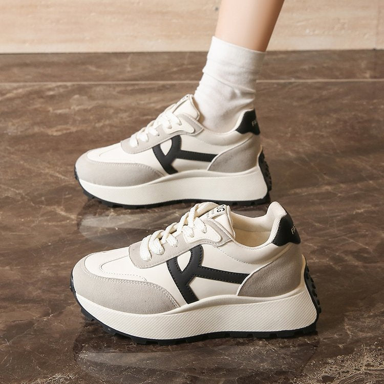 Damen Plateau Sneaker Sportlich Komfortabel Größe 36-41