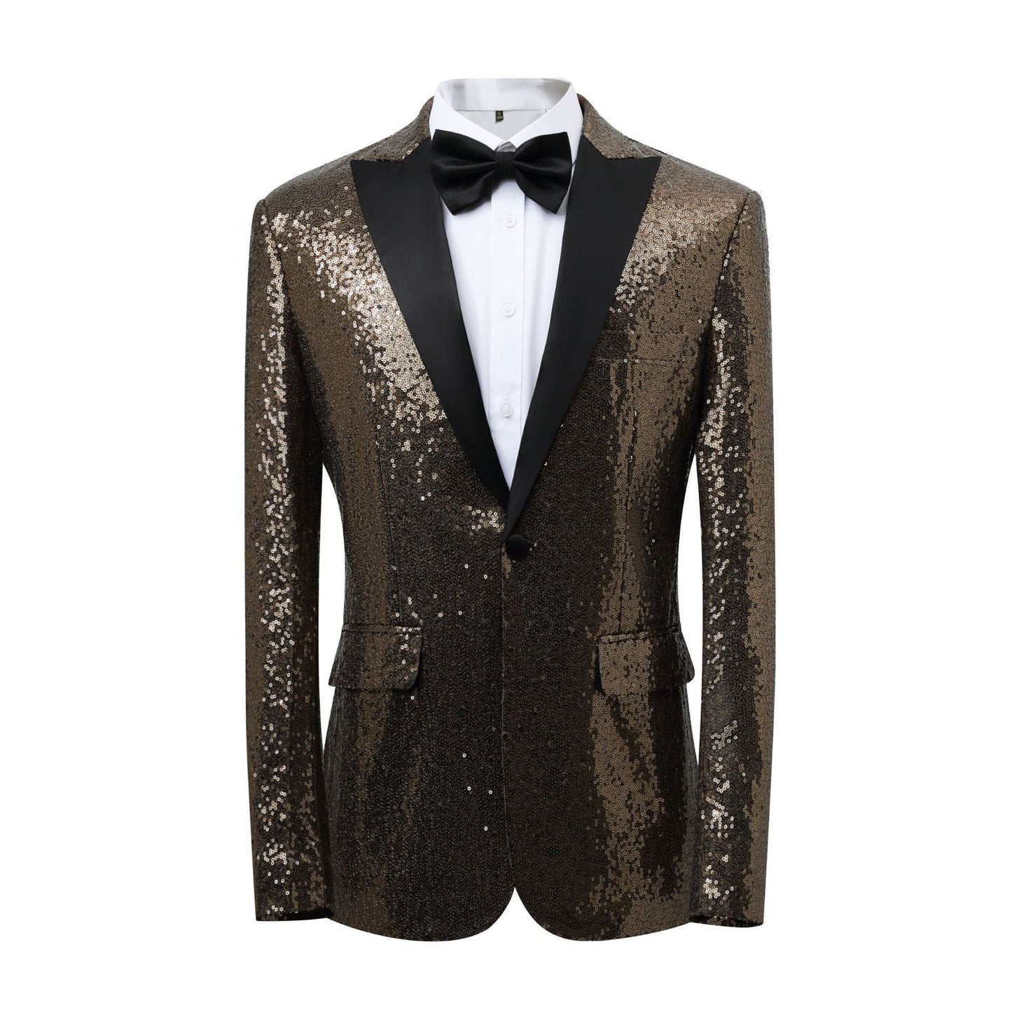 Glamouröser Smoking Blazer Herren Pailletten-Anzug Elegant