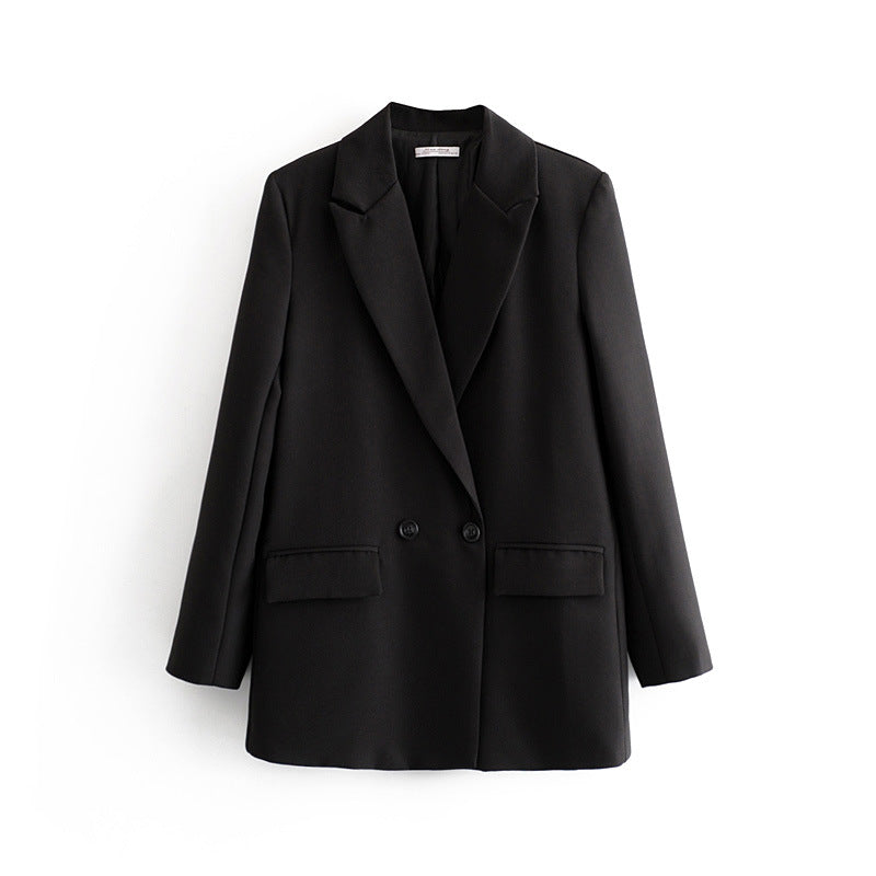 Herren Blazer Zweireiher Klassisch Elegent