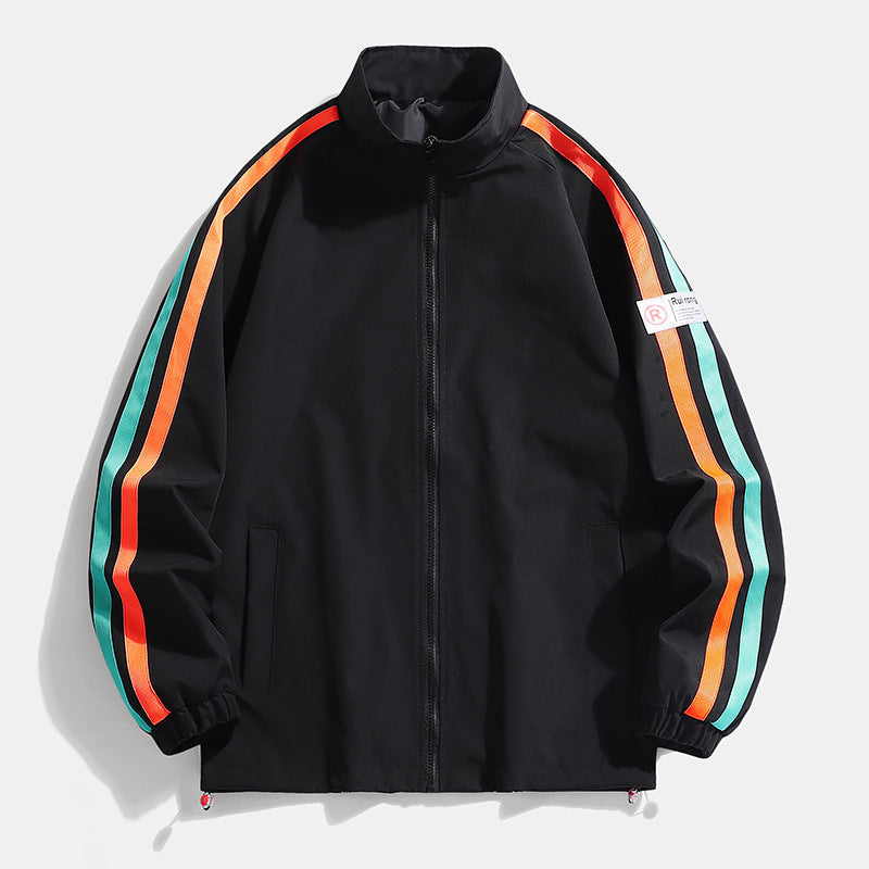 Herren Sportjacke Lässig Reflektierend Modern - BerlinGlamour