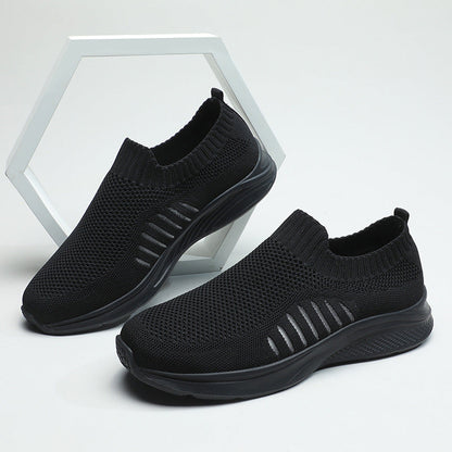Damen Sneaker Bequem Atmungsaktive Laufschuhe Slip-On