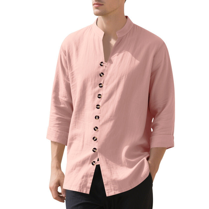 Herren Hemd Modern mit Knopfleiste Trendy Design