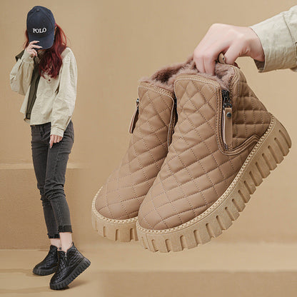 Damen Winterstiefel Isoliert Warm mit Reißverschluss - BerlinGlamour