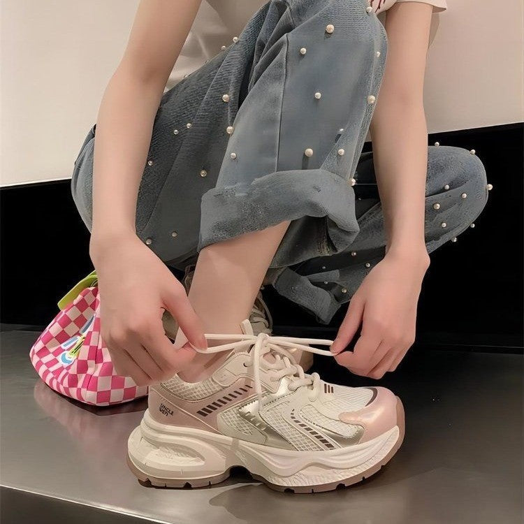 Damen Sneaker Laufschuhe Atmungsaktiv Mit Dämpfung