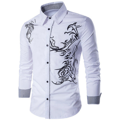 Herren Hemd Modern Grafikdesign Elegant Berlin Style