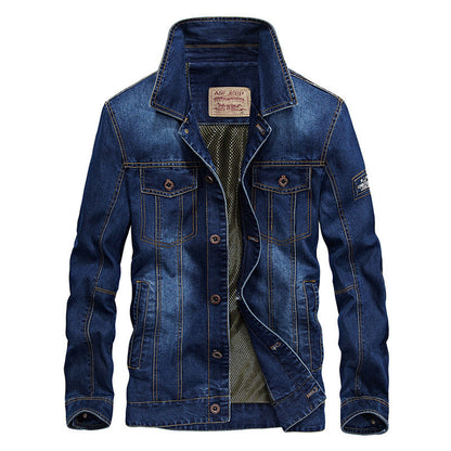 Herren Jeansjacke Moderne Funktionsjacke Mit Taschen