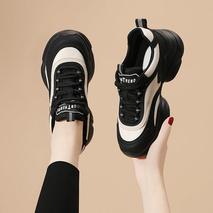 Damen Sneaker Sportlich Chunky Rutschfest Bequem