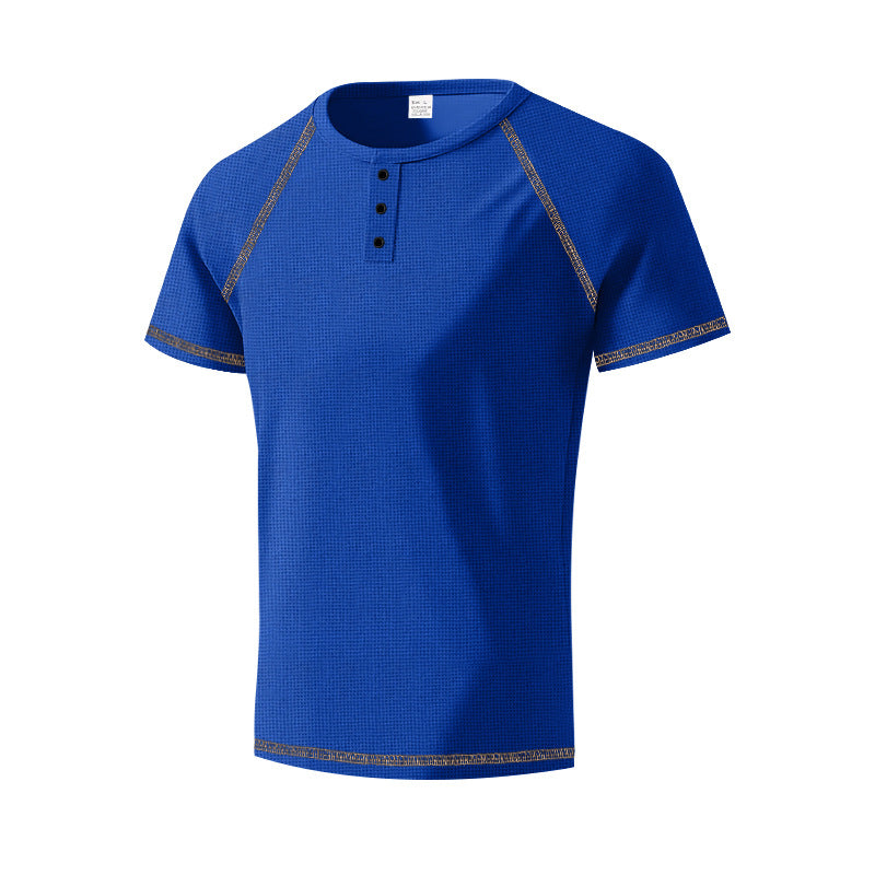 Herren Kurzarm Hemd Sportlich Modern mit Knöpfen