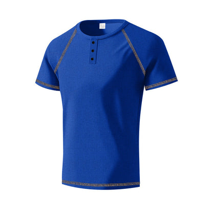 Herren Kurzarm Hemd Sportlich Modern mit Knöpfen