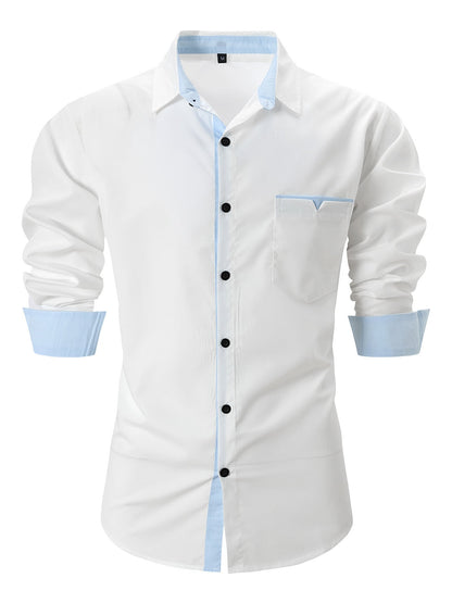 Herren Hemd Kontrastkragen Elegantes Design Berlin