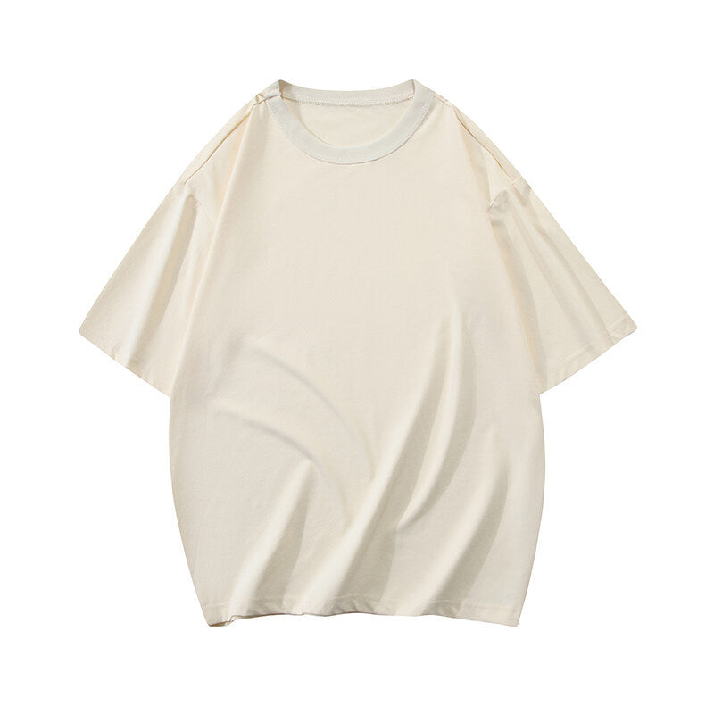 Damen T-Shirt Oversized Lässig Baumwolle