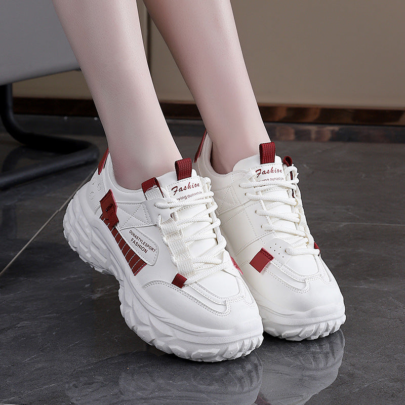 Damen Laufschuhe Bequem mit dicker Sohle Sportlich