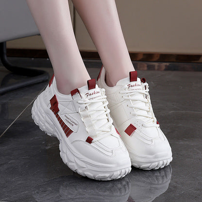 Damen Laufschuhe Bequem mit dicker Sohle Sportlich