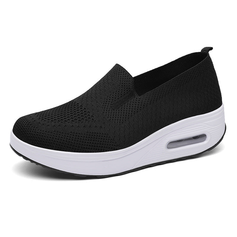 Damen Sneaker Bequem Luftpolster Schuhe Komfort