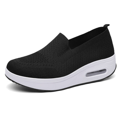 Damen Sneaker Bequem Luftpolster Schuhe Komfort