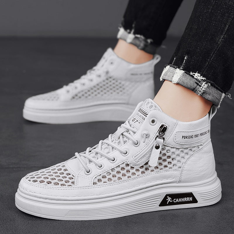 Damen Sneaker High-Top atmungsaktiv mit Weichsohle - BerlinGlamour