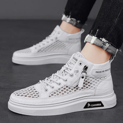 Damen Sneaker High-Top atmungsaktiv mit Weichsohle - BerlinGlamour