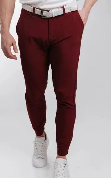 Herren Anzughose Slim Fit Elastisch Mit Taschen