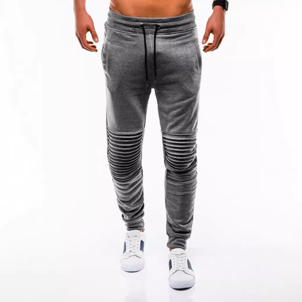 Herren Jogginghose Elastisch Mit Rippmuster Modern