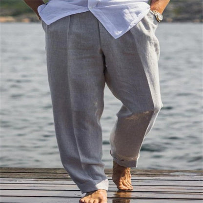Herren Leinenhose Leicht Lässiger Schnitt Sommerhose