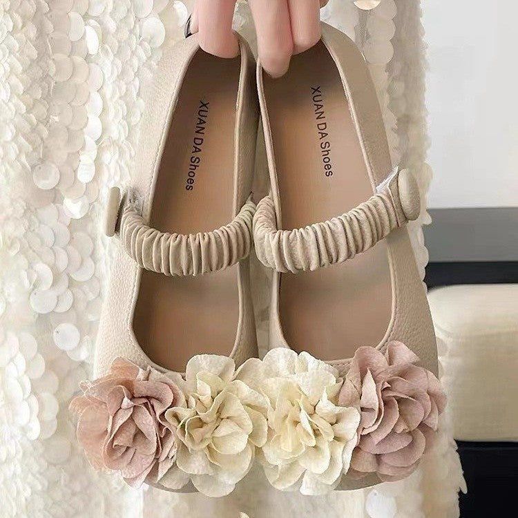 Damen Ballerinas Elastisch Floralmuster Frauen Schuhe - BerlinGlamour