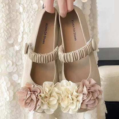 Damen Ballerinas Elastisch Floralmuster Frauen Schuhe - BerlinGlamour