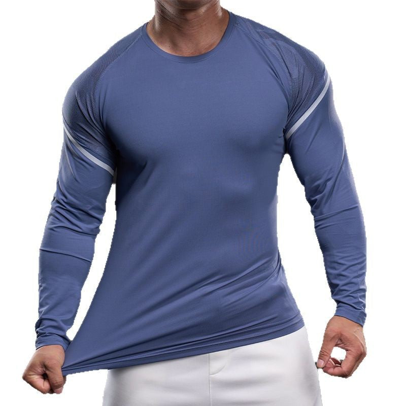 Herren Funktionsshirt Langarm Sportlich Aktiv
