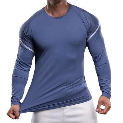 Herren Funktionsshirt Langarm Sportlich Aktiv