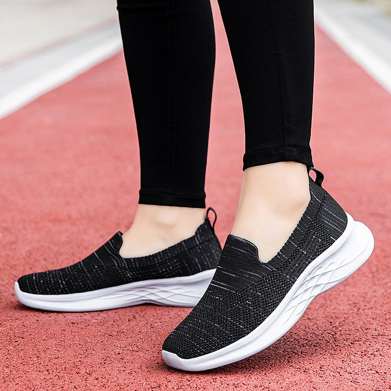 Damen Sneaker Bequem Slip-On Flexibel