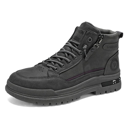 Damen Sneaker High-Top Schwarz mit Reißverschluss Modisch