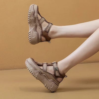 Damen Sandalen Rutschfest Verstellbar Trendig Sommer