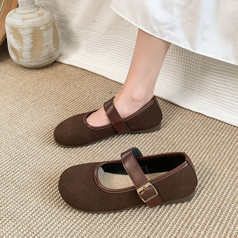 Damen Schuhe Bequem Mary Jane Schnalle Modern