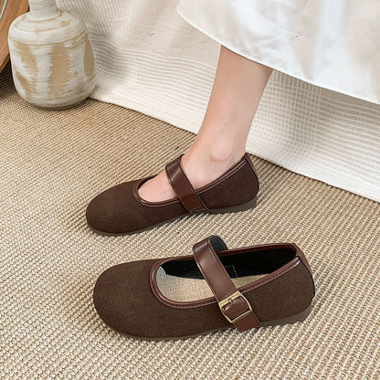 Damen Schuhe Bequem Mary Jane Schnalle Modern