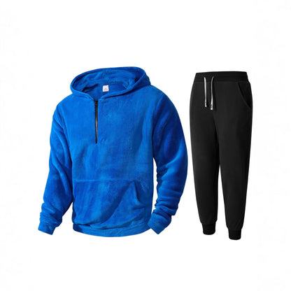 Herren Fleece Hoodie Jogginghose Set Weich Warm - BerlinGlamour