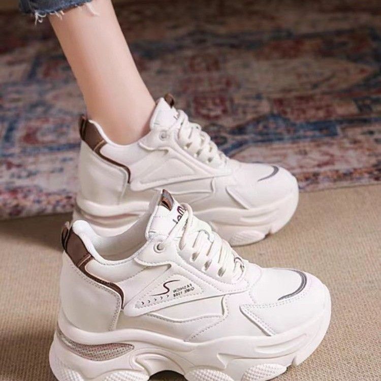 Damen Sneaker Modisch Sportlich Weißen Style