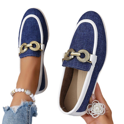 Damen Slipper Elegant Gold Dekoration Comfort