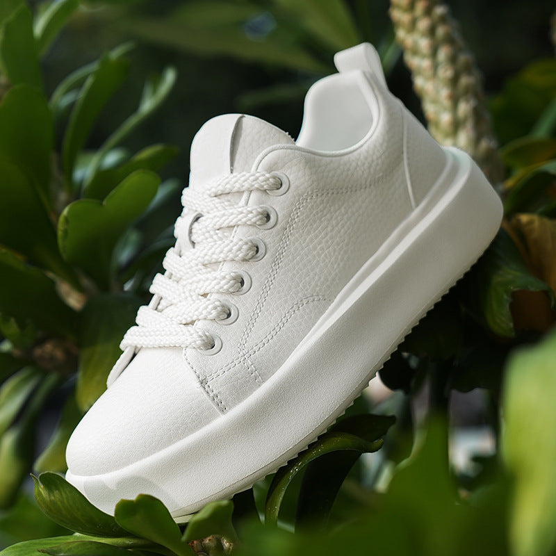 Damen Sneaker Sportlich Robust Leder Schuhe - BerlinGlamour