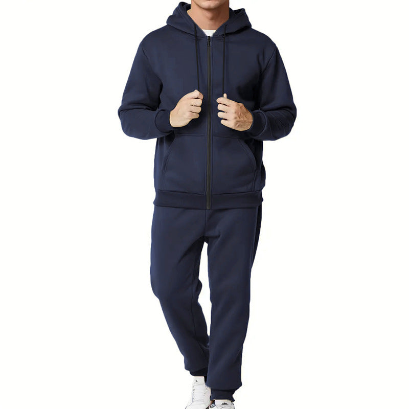 Herren Jogginganzug Mit Kapuze Und Taschen Sportlich Bequem