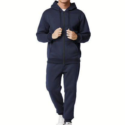 Herren Jogginganzug Mit Kapuze Und Taschen Sportlich Bequem