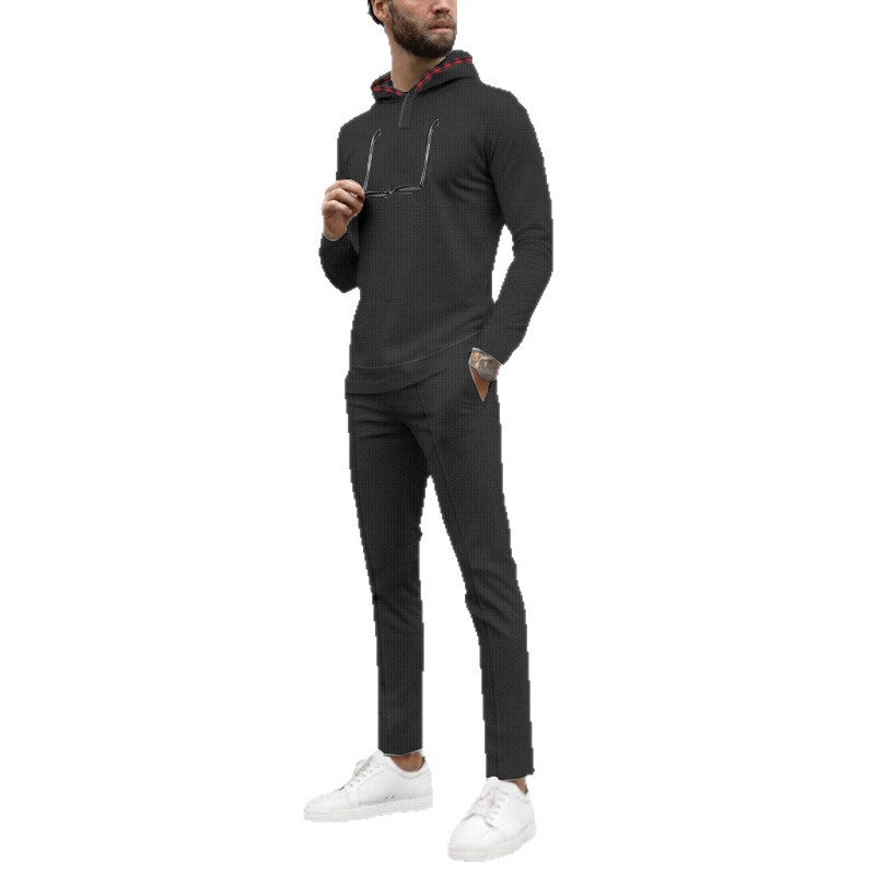 Herren Sportsatz Kapuzenpullover Atmungsaktiv Sportlich