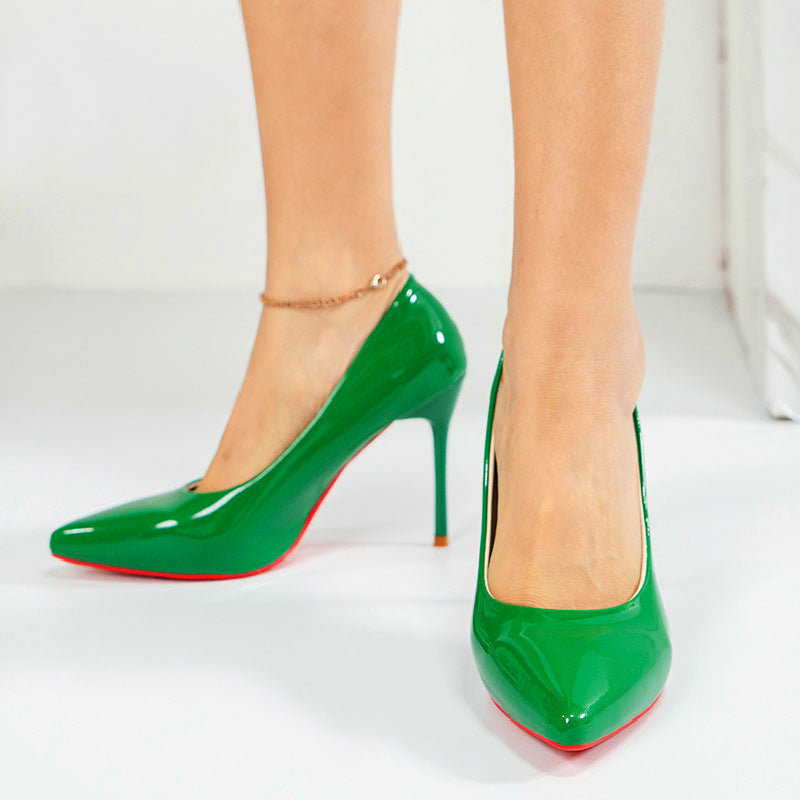 Damen Pumps Hochhackig Glänzend Elegant Schuhe