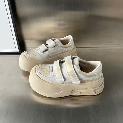 Damen Sneaker Sportlich Luftig Klettverschluss