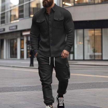 Herren Cargo-Hose Pflegeleicht Modern Mit Knöpfen