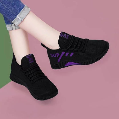 Damen Sneaker Atmungsaktiv Freizeit Schuhe Rutschfest Elastisch