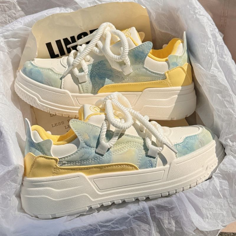 Damen Sneaker Chunky Bequem atmungsaktiv Weich